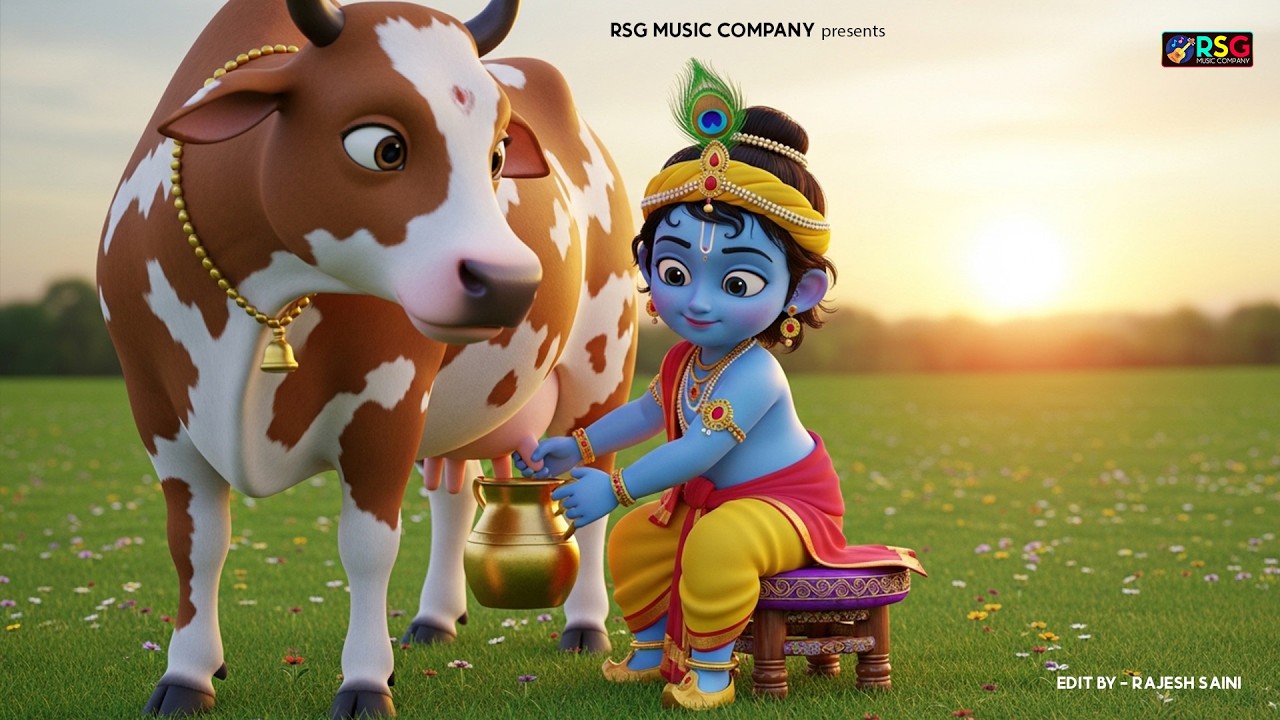 छोटी छोटी गैया छोटे छोटे ग्वाल। Choti Choti Gaiya Chote Chote Gwal। #kanha #krishna #krishnabhajan