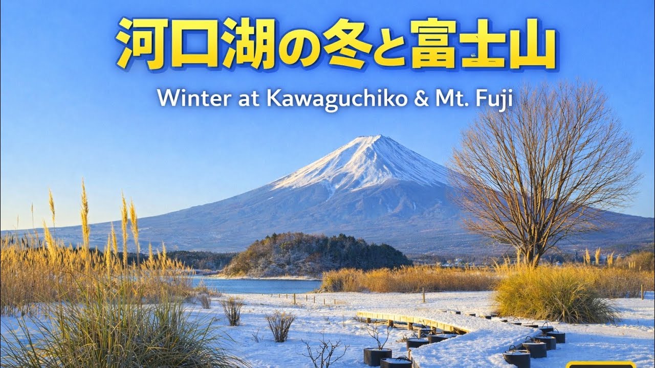 冬の大石公園と富士山の絶景 ❄️Oishi Park & Mount Fuji in Winter