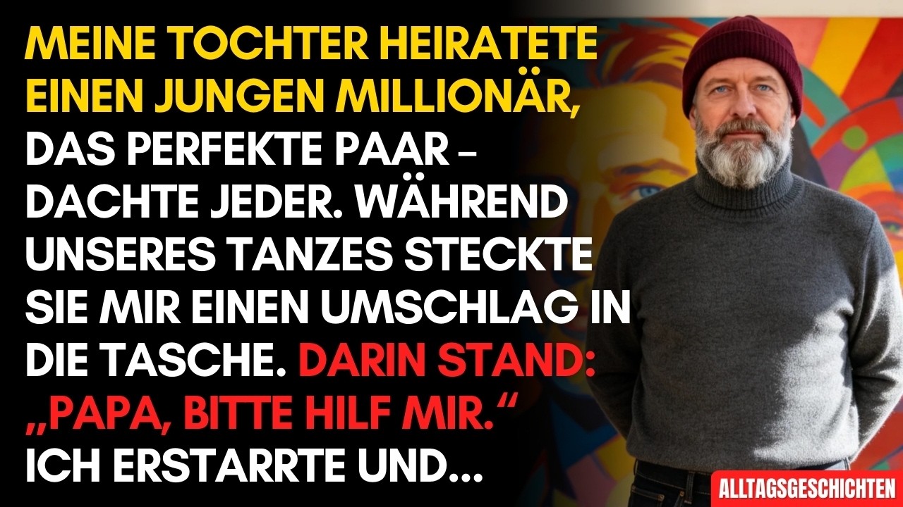 Während der Hochzeit steckte mir meine Tochter einen Zettel in die Tasche: „Papa, bitte hilf mir.“