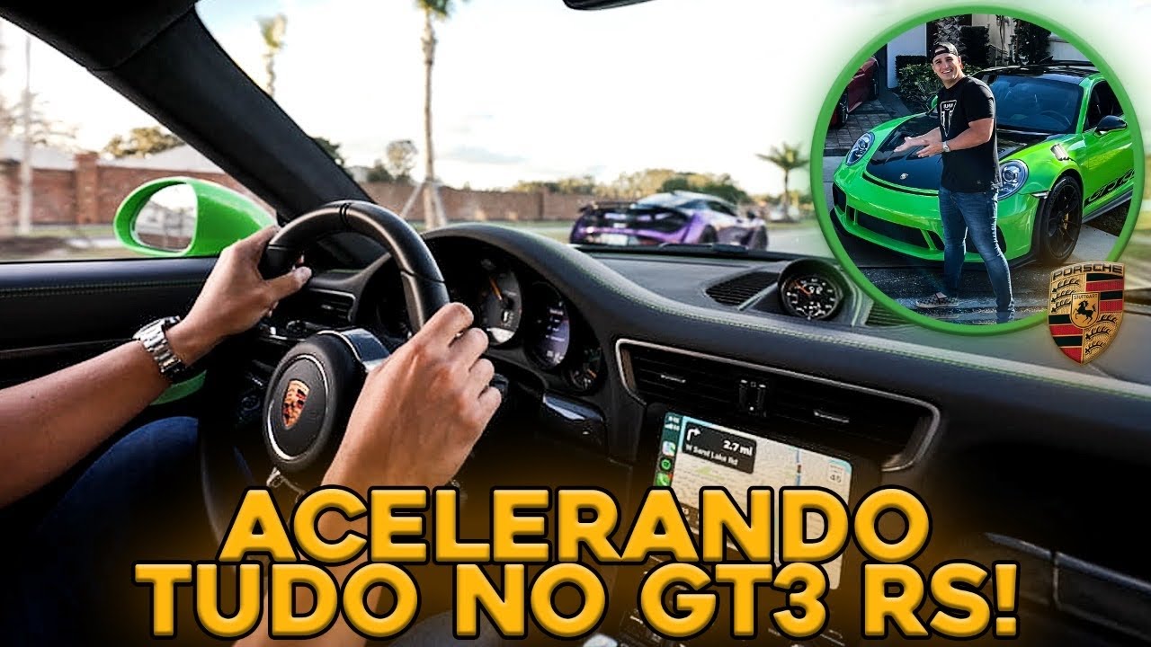 ACELERANDO TUDO COM O PORSCHE 911 GT3 RS DO CAIO * MCLAREN 720S N-LARGO VS TESLA PLAID *