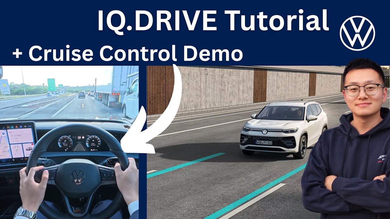 Wyjaśnienie systemu Volkswagen IQ.Drive | ACC i Travel Assist &ndash; demonstracja w warunkach rzeczywi...