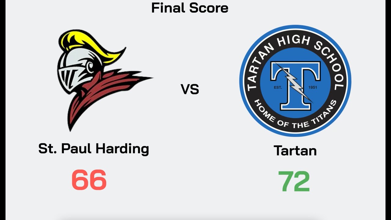 TCS GAME DAY - Saint Paul Harding vs  Tartan (Boys Basketball)