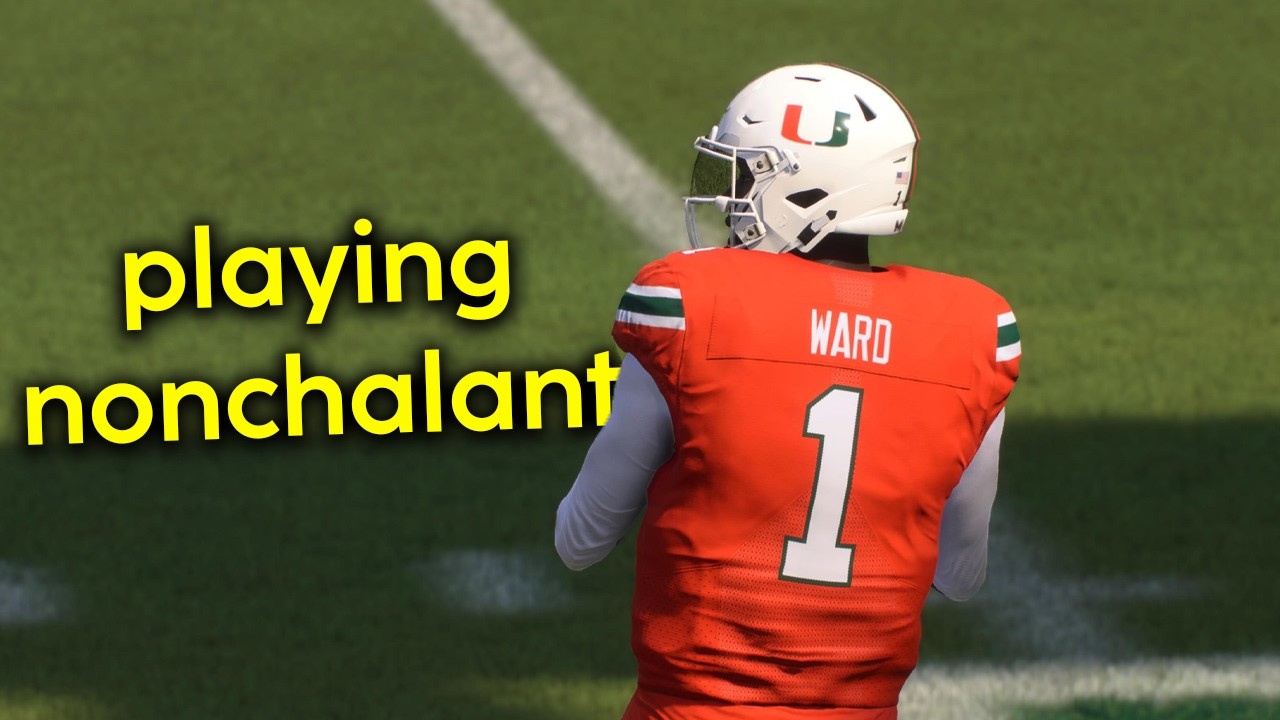 Not moving cam ward the whole game in cfb 25...