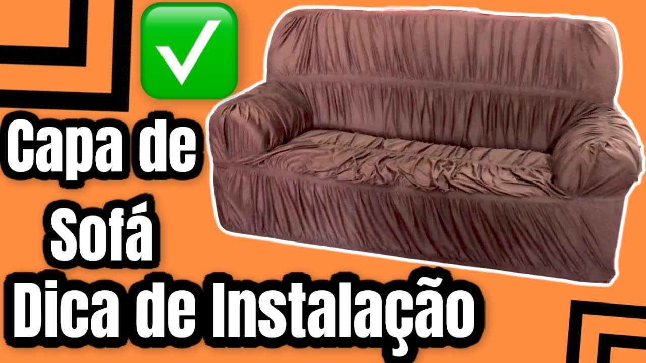 Capa de Sofá Elasticada - Dicas de Como Colocar Certo ✅