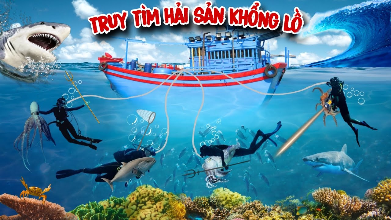 Nghề nguy hiểm vùi thân vào con sóng dữ - Lao mình xuống đáy biển truy lùng hải sản khổng lồ