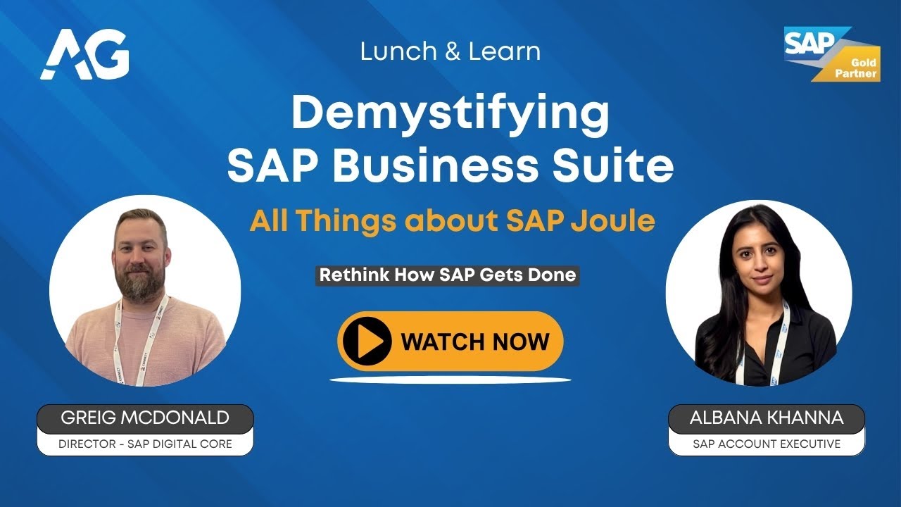 Demystifying SAP Business Suite | Lunch & Learn | All Things about SAP Joule | Episode 2