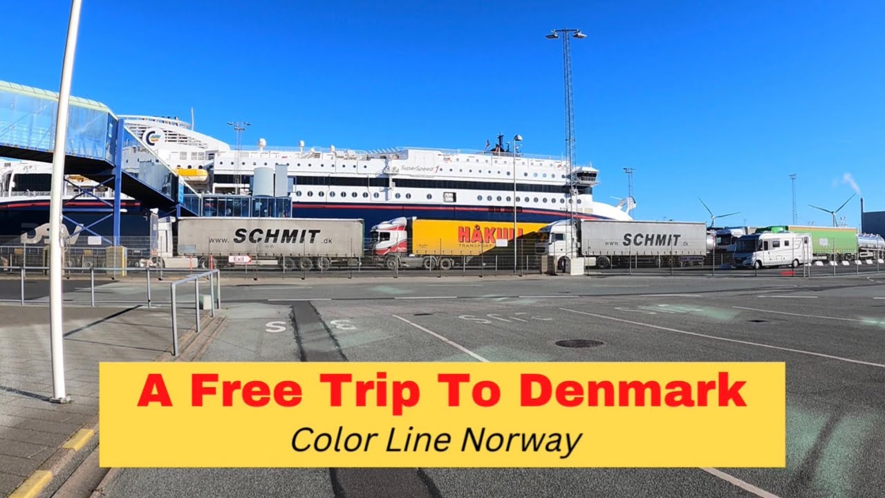 A free day-trip to Hirtshals , Denmark from Kristiansand , Norway . 19/10/2022 . Vlog # 15