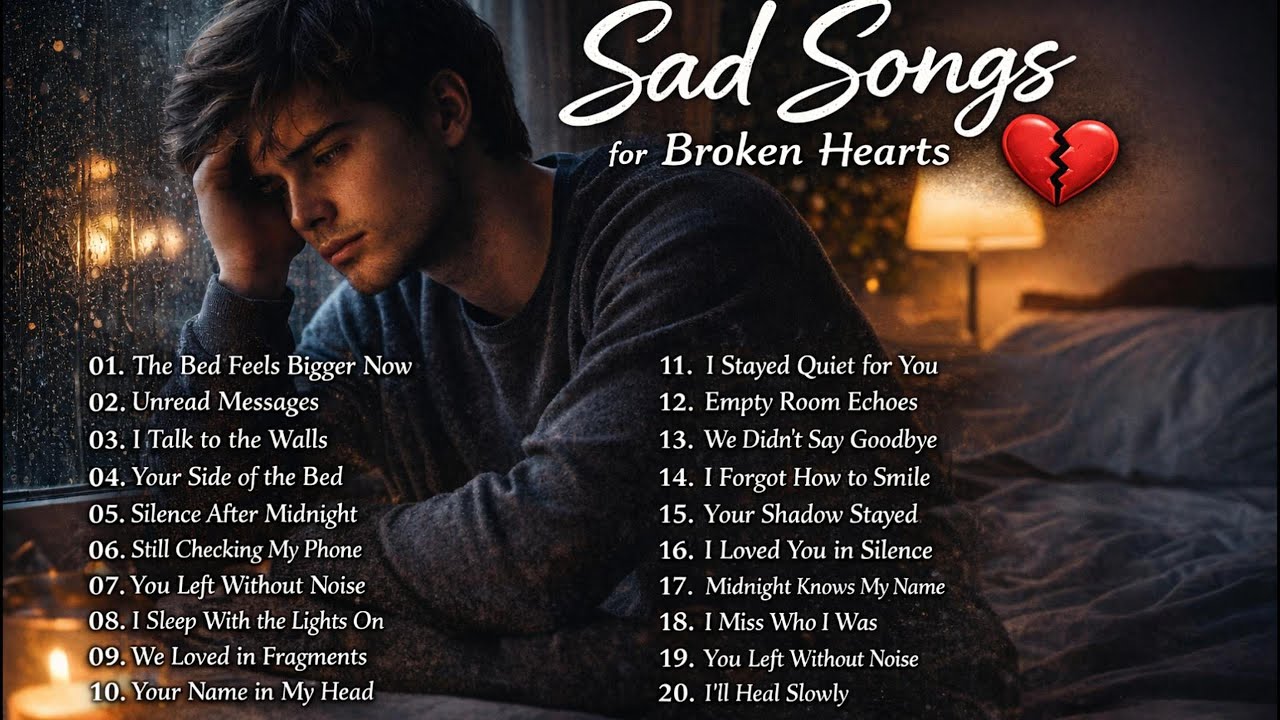 Non-Stop Sad English Songs 2026 | Sad Songs for Broken Hearts 💔 | Late Night Alone Playlist