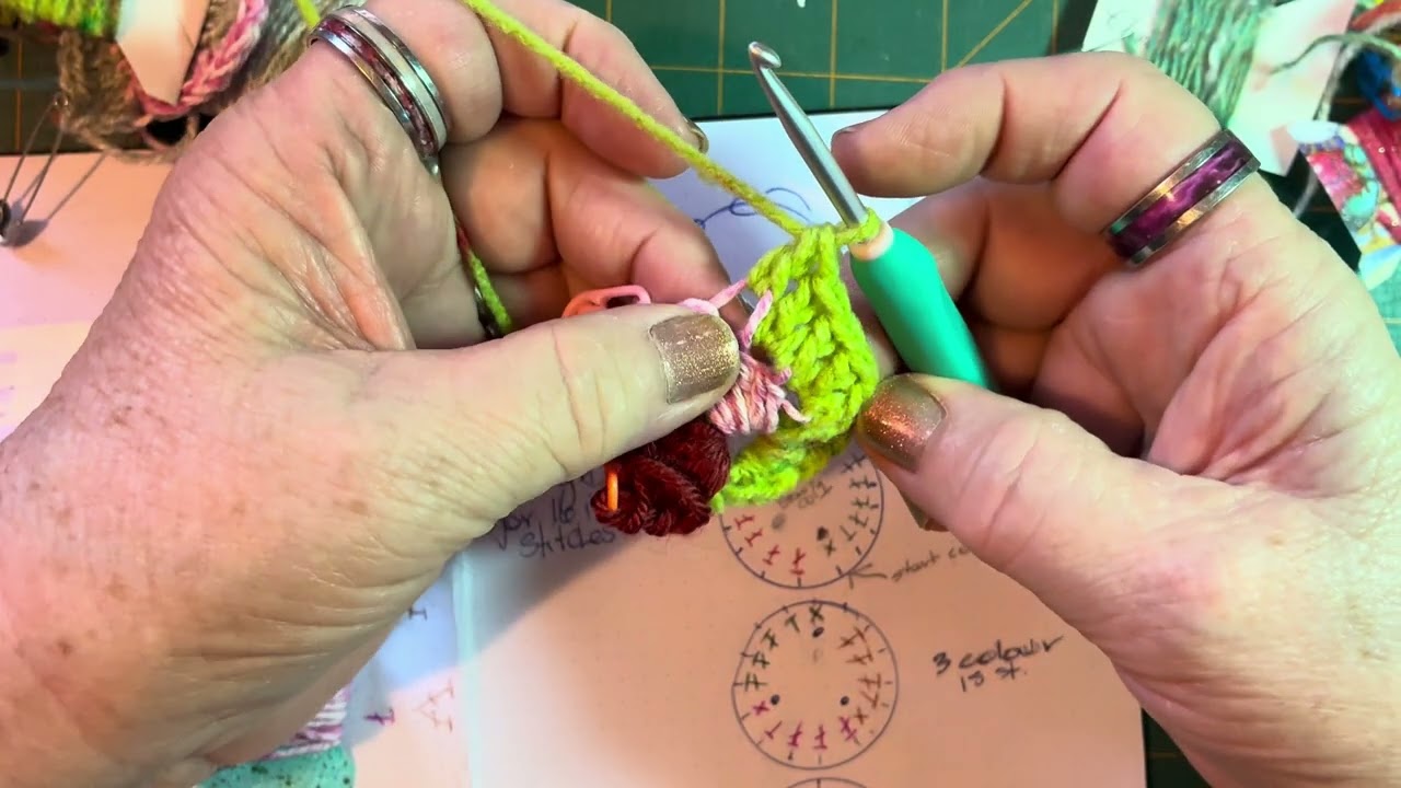 Part 3. Freeform crochet spirals. 