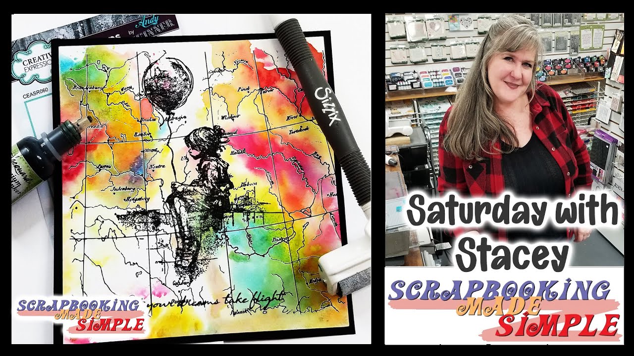 550 Saturday with Stacey Class.  Creative Expressions, Andy Skinner, Hero Arts and Stacey Park Inks