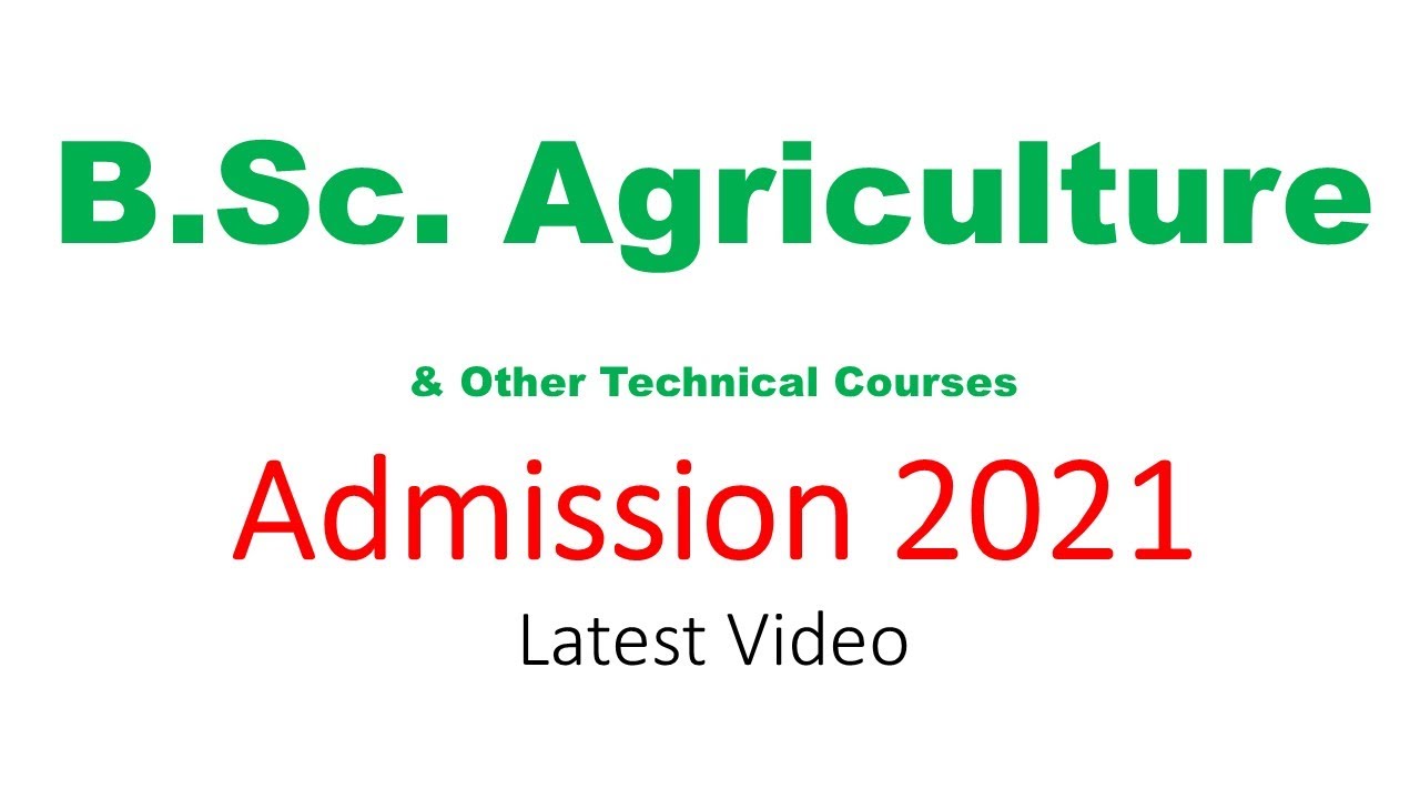 B Sc Agriculture Admission Process 2021 Maharashtra #VNMKV #PDKV_Akola #BSKKV_Dapoli #MPKV_Rahuri