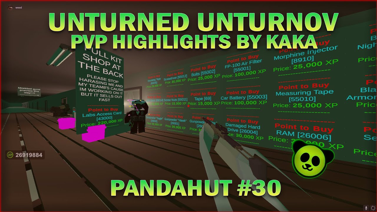 Unturned Unturnov Pandahut#30 Pvp highlights | KaKa Gamester