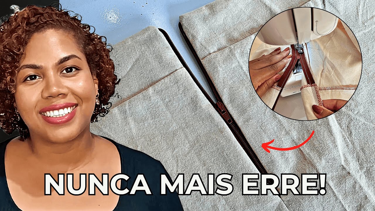Como Colocar ZÍPER COMUM em Saia O Truque Que Ninguém Te Ensina! | COSTURA