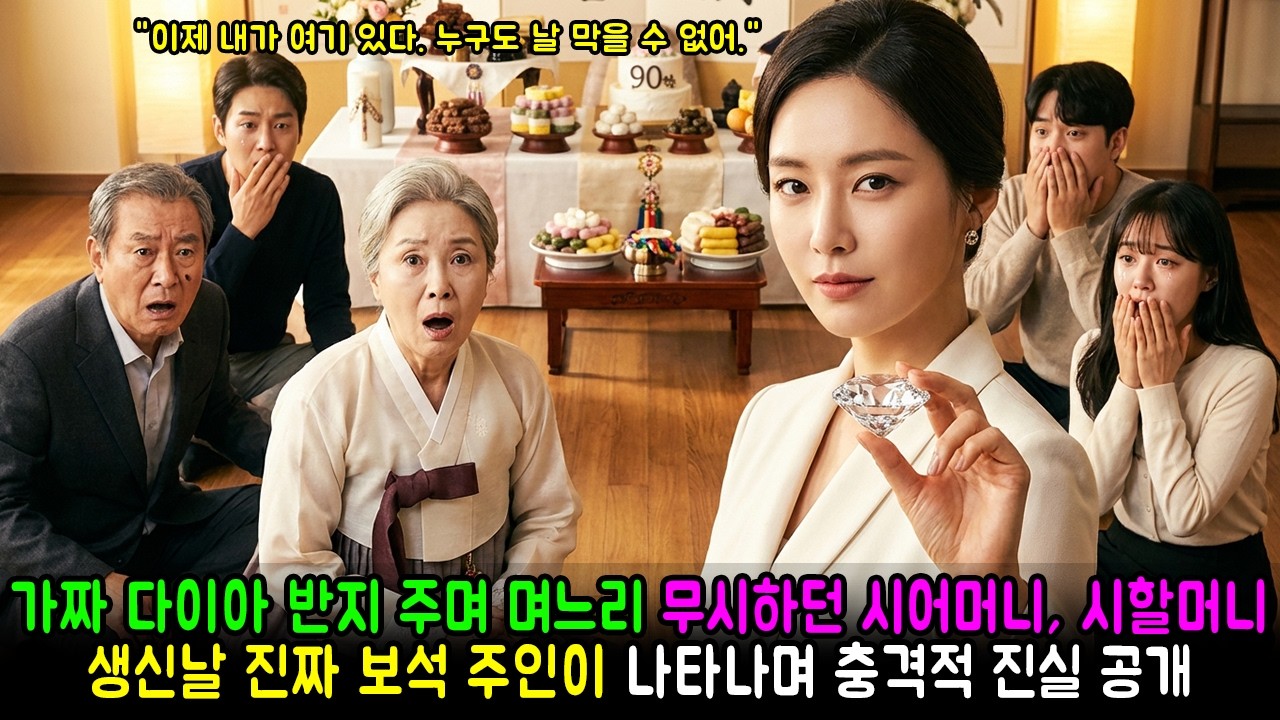 가짜 다이아 반지 주며 며느리 무시하던 시어머니, 시할머니 생신날 진짜 보석 주인이 나타나며 충격적 진실 공개 | 반전사연 | 감동사연 | 노후사연 | 막장사연