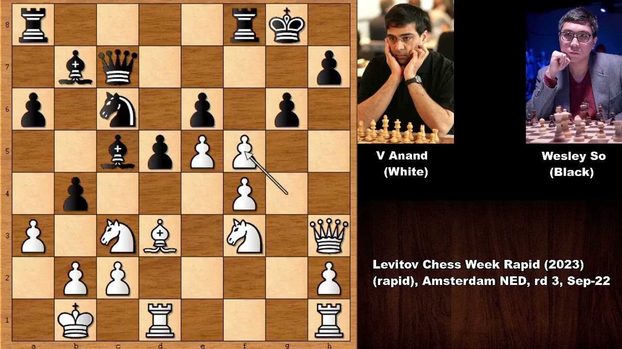 Return of the Legend: Viswanathan Anand vs Wesley So - Levitov Chess Week Rapid (2023)