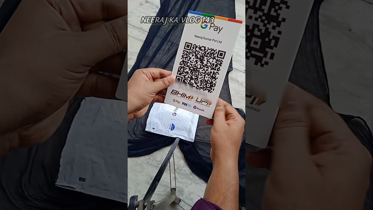 Google Pay Business QR Unboxing|| Google Pay Business Welcome Kit#shorts #viral #trending