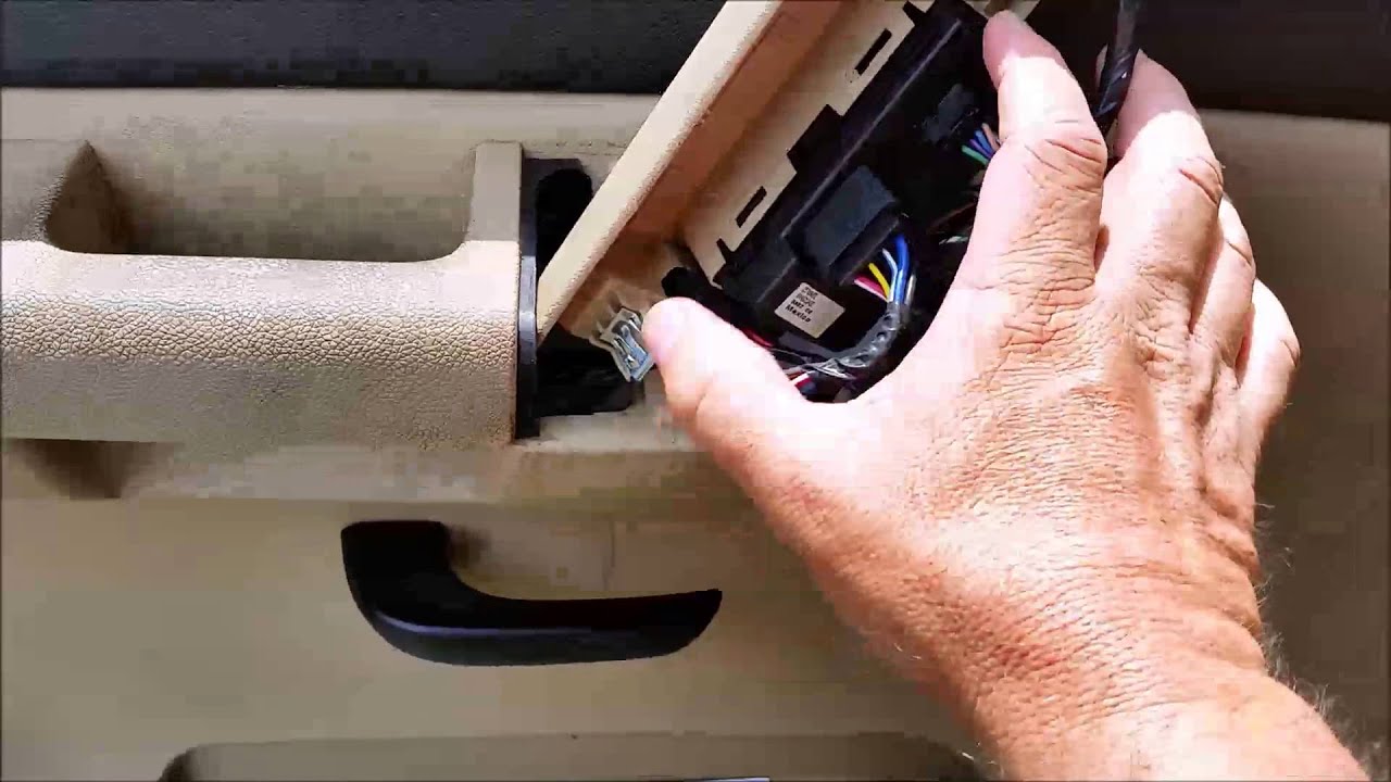 Replacing master window switches on a 2007-2014 GMC/Chevrolet 1500 pickup