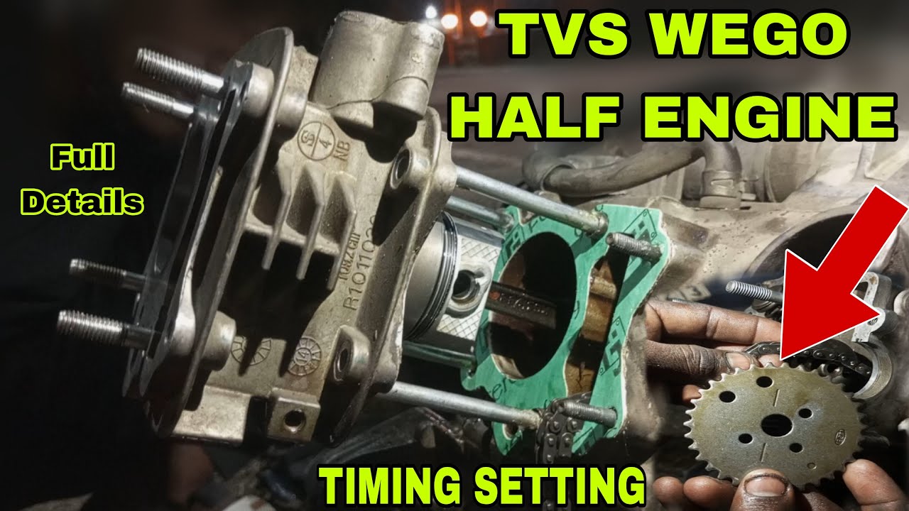 Tvs Wego Half Engine Fitting || TVS WEGO हाफ इंजन कैसे फिटिंग करे