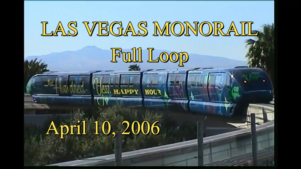 Las Vegas Monorail 2006 FULL RIDE, BOTH SIDES - April 10, 2006