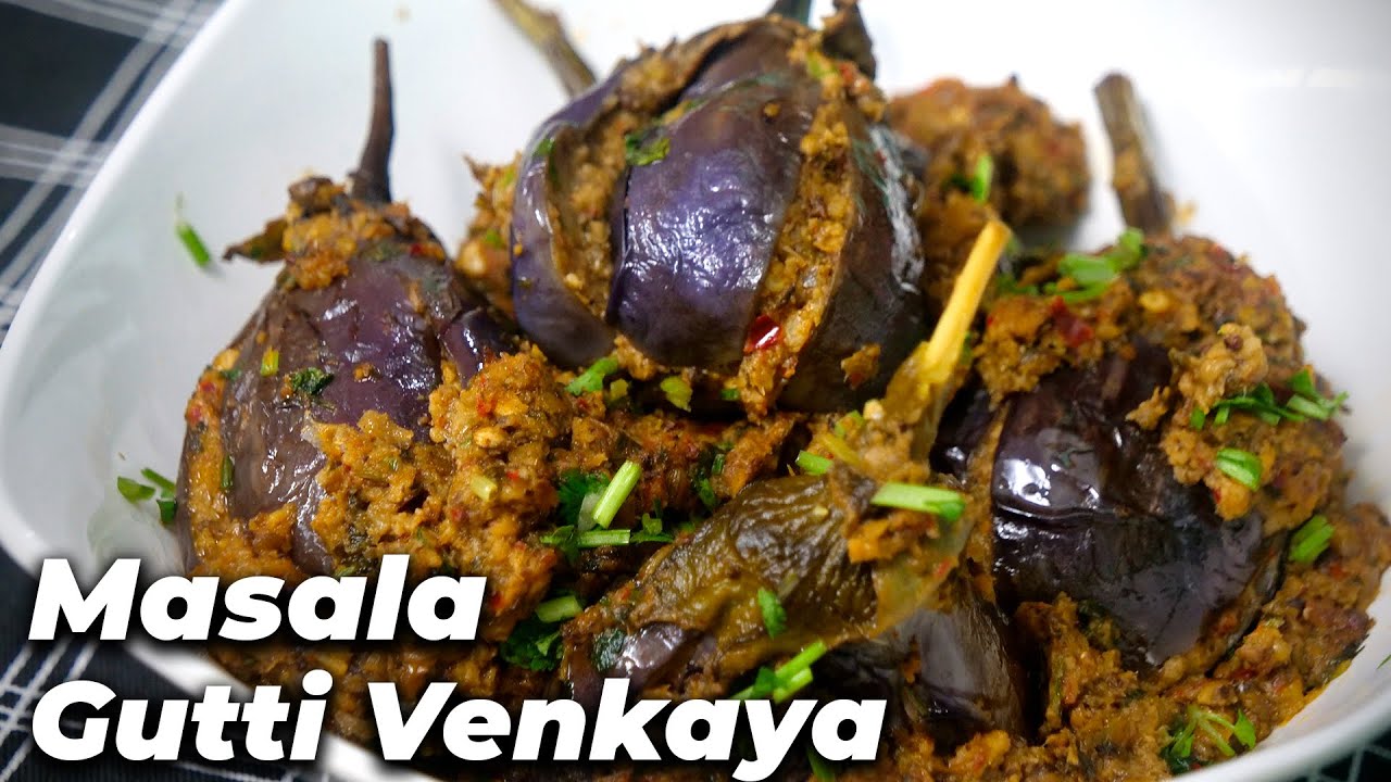Masala Gutti Venkaya - Spicy Stuffed Brinjal Curry | Big Foodie Recipes
