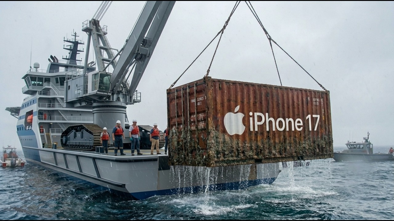 iPhone 17 FOUND 280m DEEP - $100M Container Salvage!