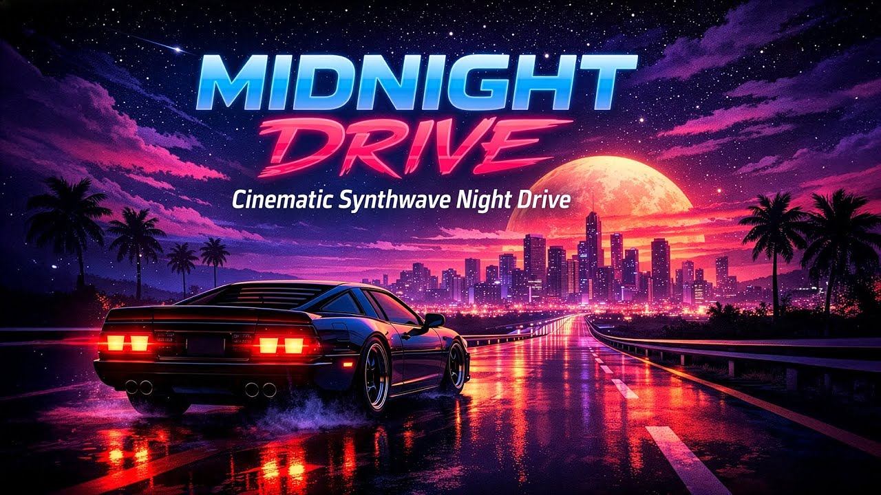 MIDNIGHT DRIVE – Cinematic Synthwave Night Drive