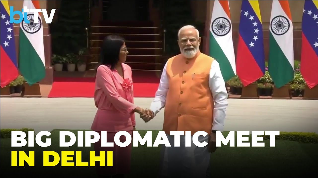 PM Modi Meets Venezuela Acting President Delcy G&oacute;mez In Delhi | Key Talks Begin