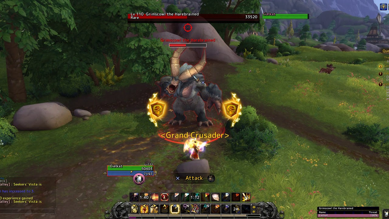 WoW DualShock 4 (ConsolePort Demo - FF14 style UI) Ultrawide