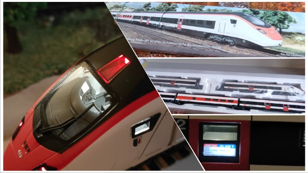 NEW TRIX 25810 Trix 25810 SBB CFF elettrotreno RABe 501 b''Giruno'' set in 5 elementi DCC Sound