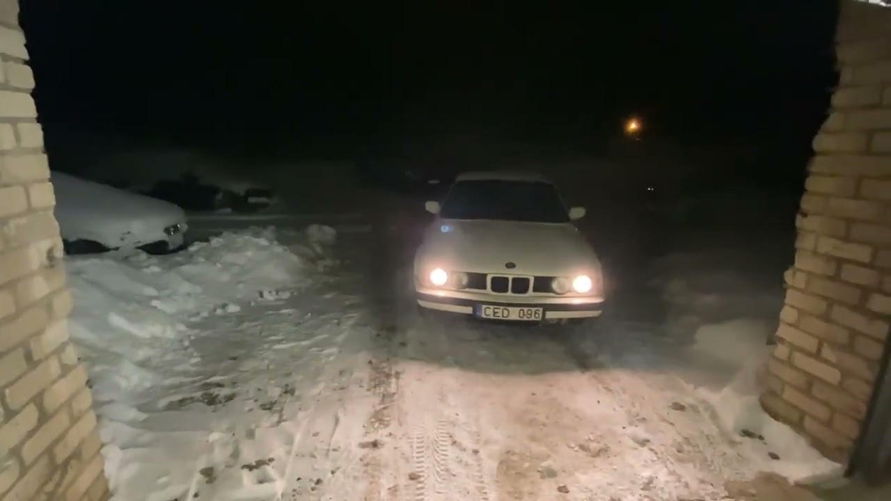 BMW e34 мы уже в дороге 