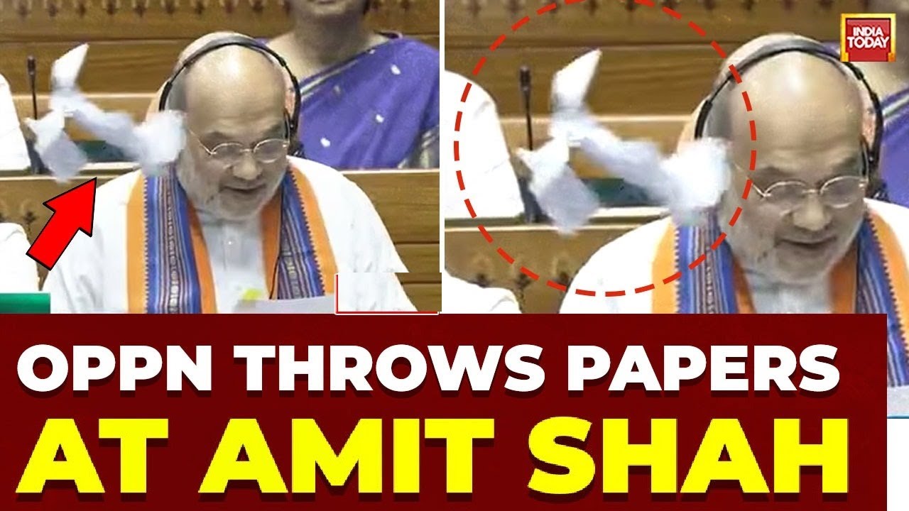How Opposition Tears Bills To Remove Arrested Ministers | Amit Shah | Parliament | India