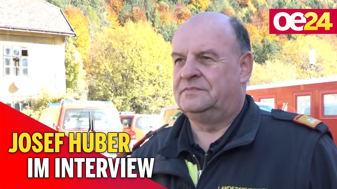 Einsatzleiter Josef Huber zu Waldbrand auf Rax