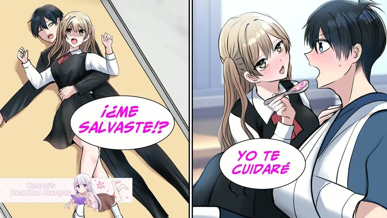Un día la salvé evitando que se caiga por las escaleras [Doblaje Latino]