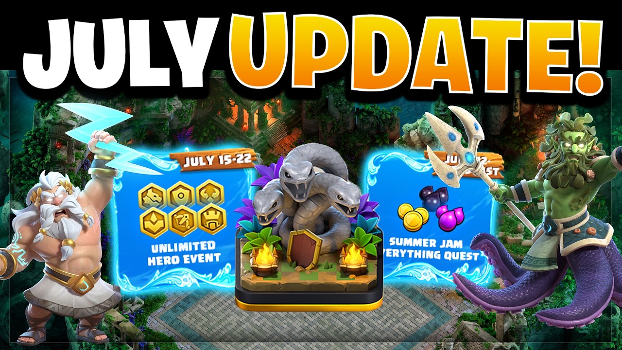 Unlimited Hero Event Explained! July 2026 Gold Pass, Hero Skins & Odyssey Scenery in Clash of Clans!