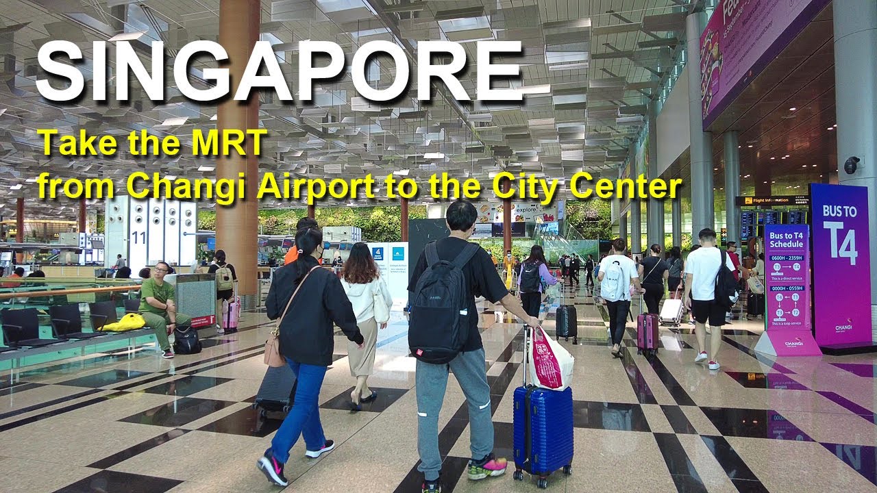 Как доехать на метро из аэропорта Чанги до центра города - 4K Singapore Travel