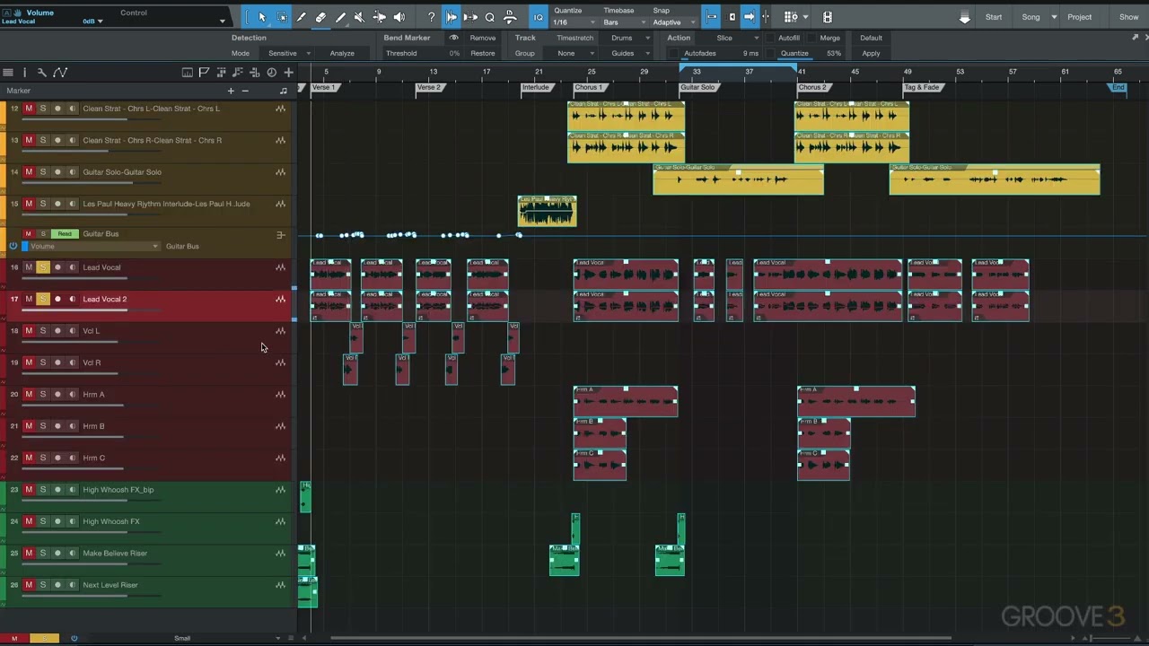 Doubling a Lead Vocal in Studio One