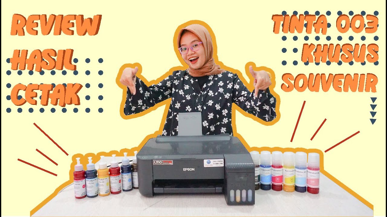 Test Review Hasil Tinta Sublim Sublimasi Cetak MUG Souvenir Menggunakan Printer Epson L1110 L3110