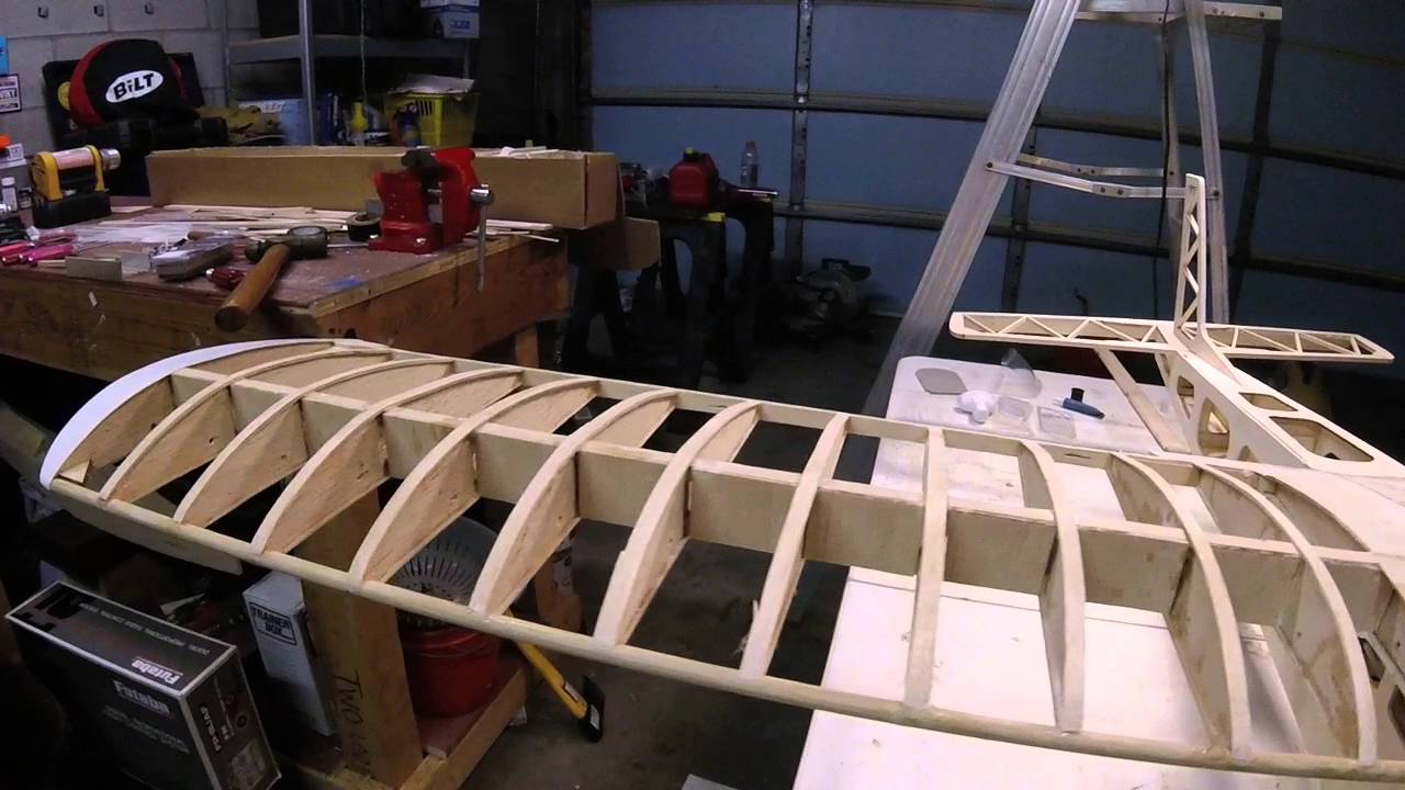 RC plane build: Eagle II ready to cover.