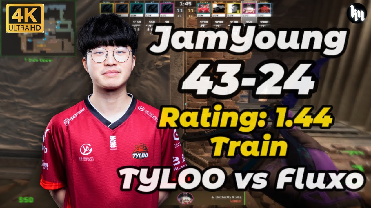 JamYoung (43-24) TYLOO vs Fluxo (Train) | CS Asia Championships 2025 #cs2 #jamyoung