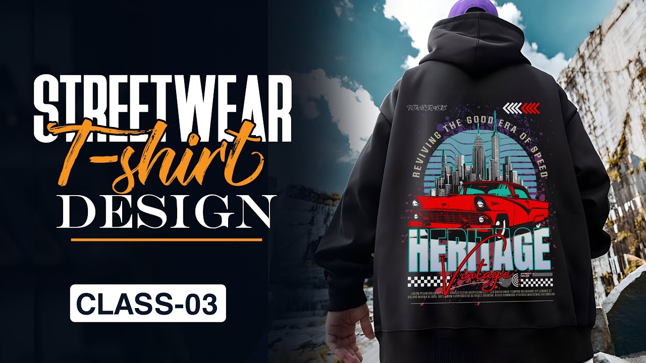 Streetwear T-shirt Design Bangla Tutorial । Class 03 ।