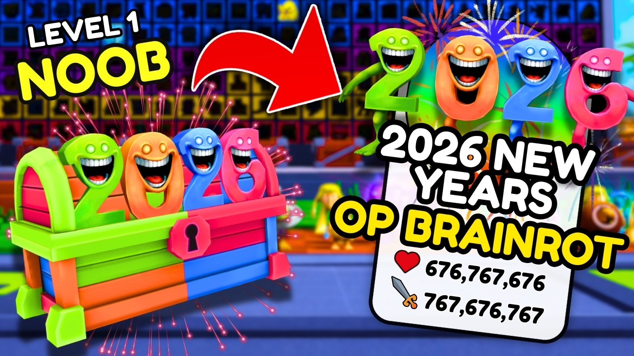 Starting Over As NOOB with 2026 NEW YEARS BRAINROT In Craft A Brainrot (Roblox)