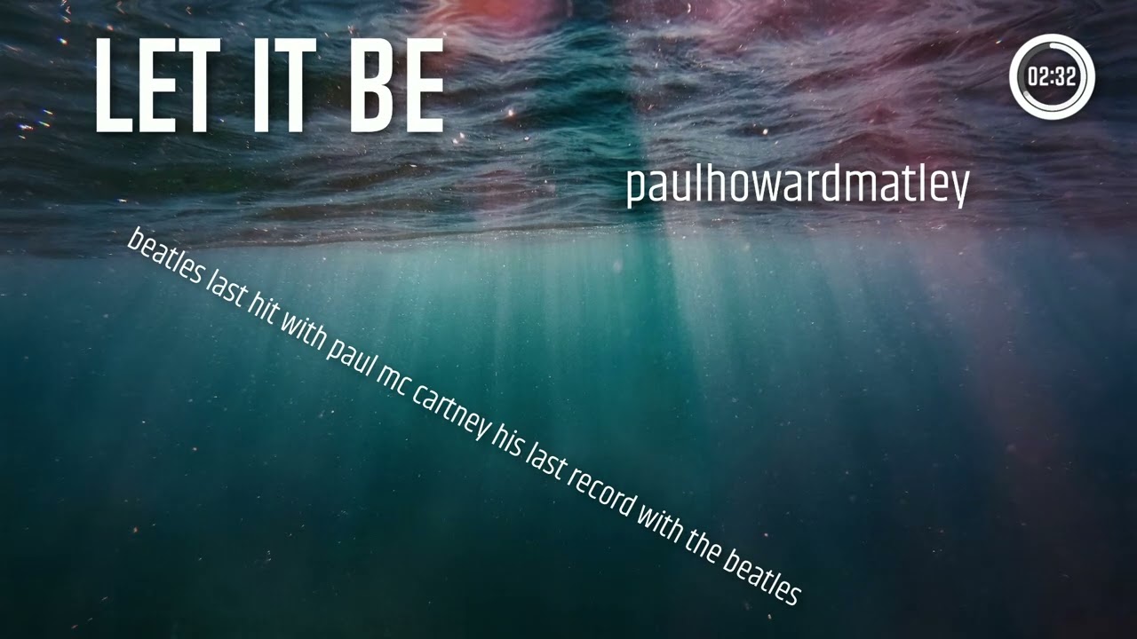 let it be