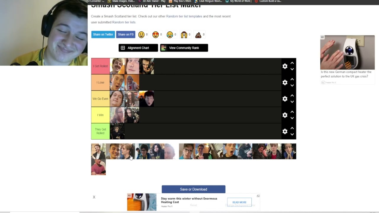 Who In Smash Scotland Could I Beat In A Fight Tier List