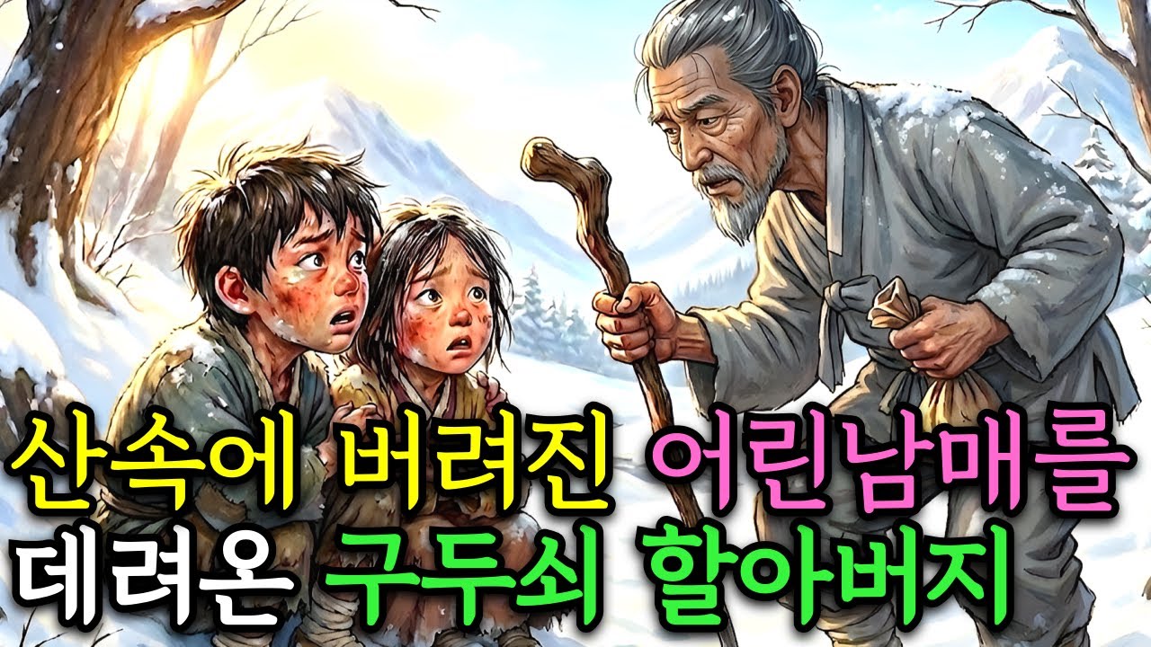[야담] 평생 구두쇠였던 노인… 눈밭에서 아이 둘을 주웠다 . 아이들의 정체는?! | 옛날이야기 | 오디오북 | 수면동화 | 전설 | 민담 | 사연