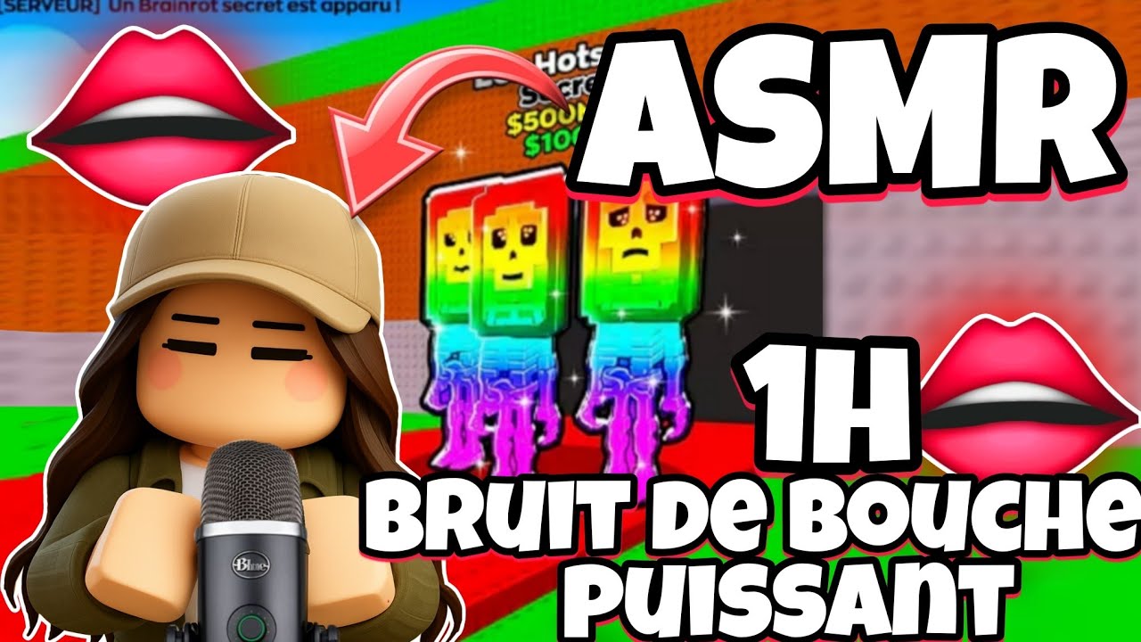 ASMR Français • 1H DE BRUITS DE BOUCHES PUISSANTS SUR ROBLOX ! 😴