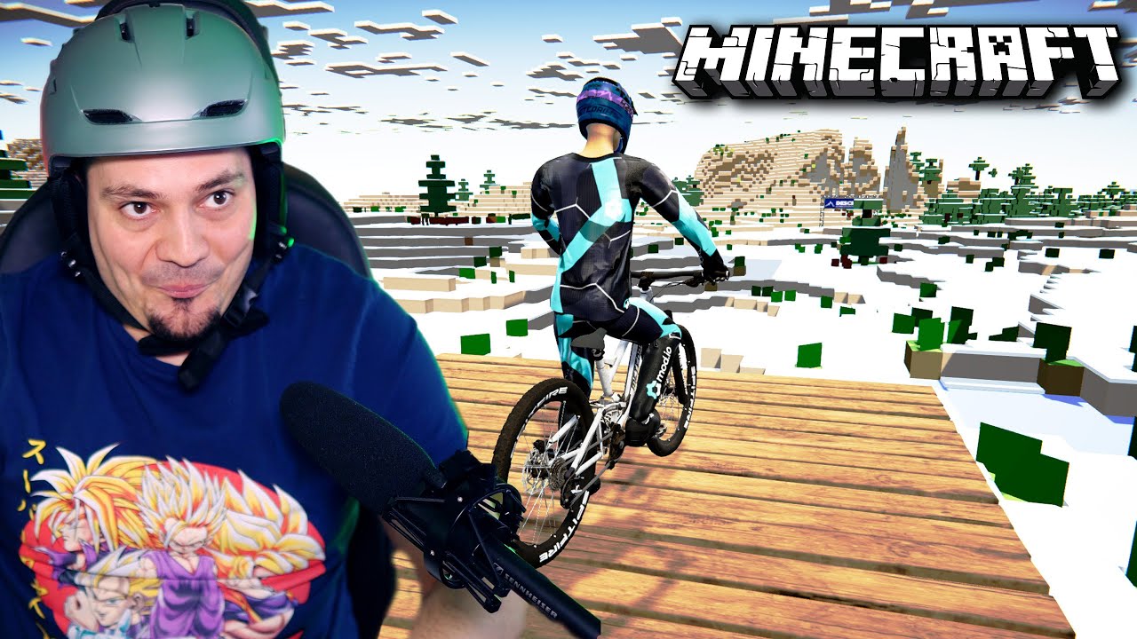 Mapa MINECRAFT w SYMULATORZE ROWERU! 🚵‍♀️ Descenders Mody