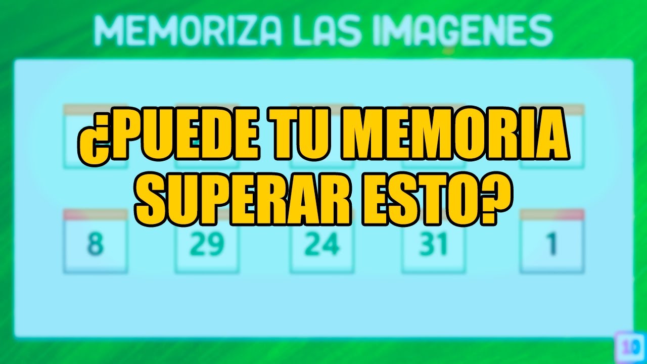 El test de memoria mas dif&iacute;cil - 12 Pruebas que te ser&aacute; imposible no fallar | BAZUM