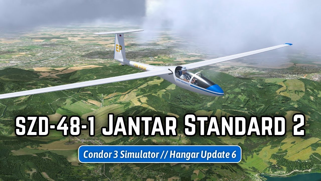 Condor 3 Soaring Simulator // Jantar Standard 2 // Hangar Update 6