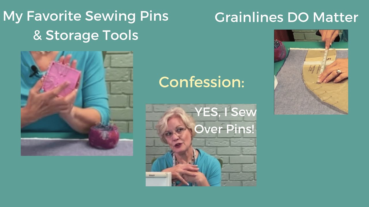 Pin Selection & Storage, How to Pin Down Patterns and YES, You Can Sew Over Pins