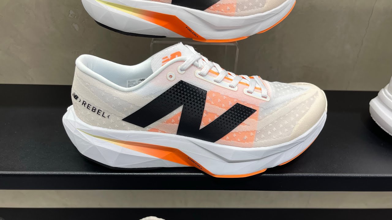 New Balance FuelCell Rebel v4 (White/ Angora/ Hot Mango) - Style Code: MFCXCNA
